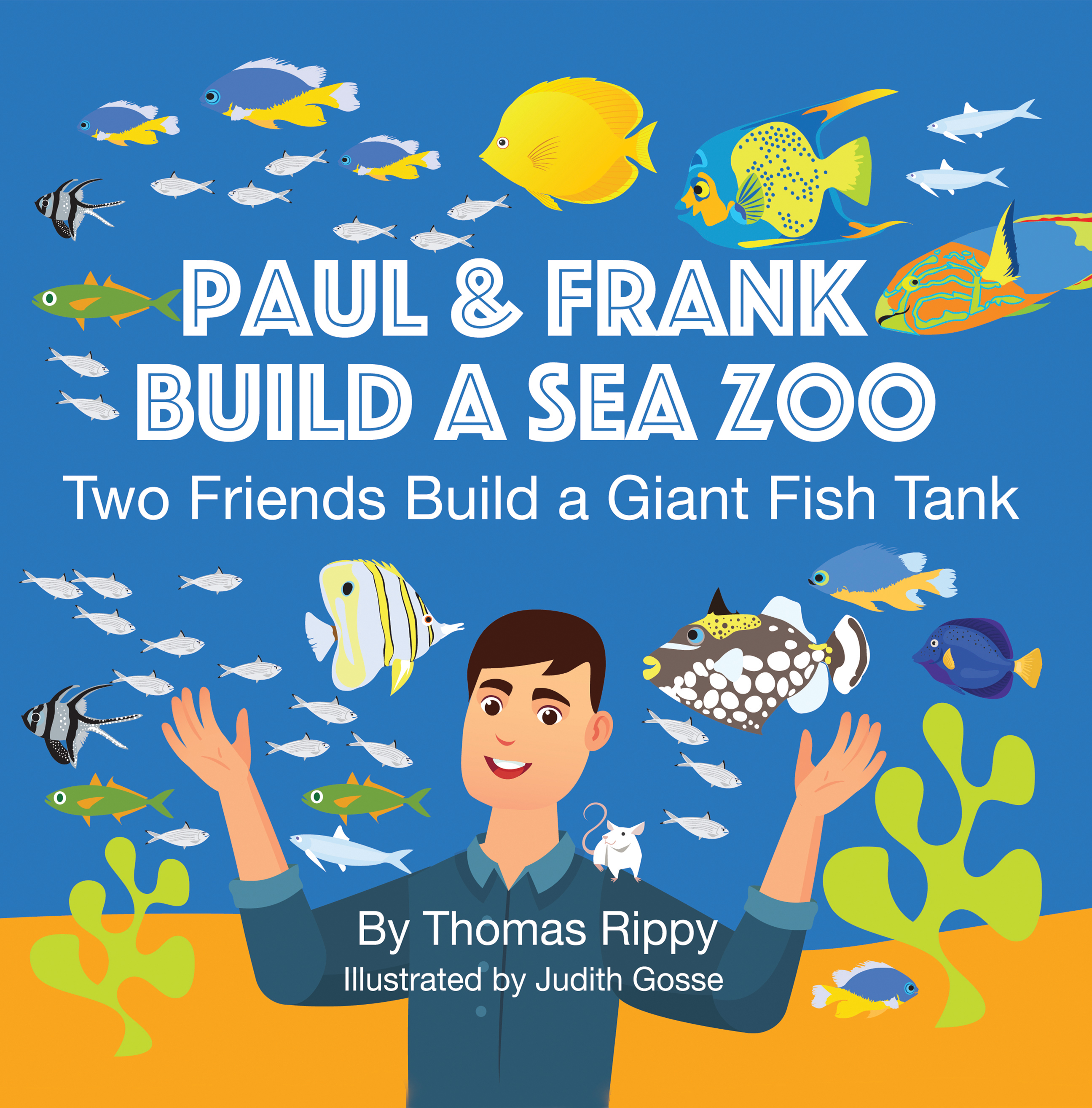 Paul & Frank Build A Sea Zoo Book Illustration